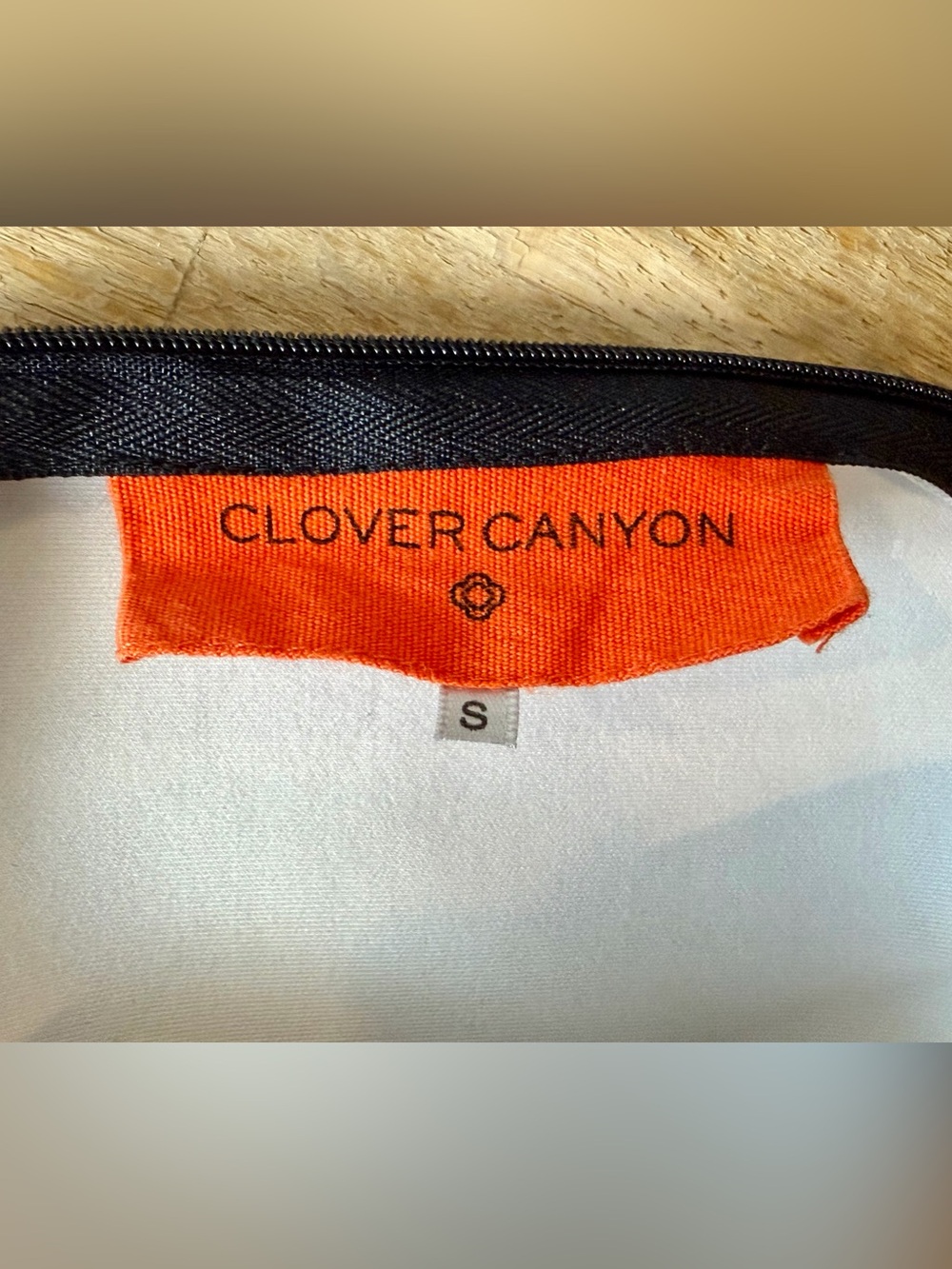 Clover Canyon Sleeveless Neoprene mixed pattern Midi Dress, blue/blk, S, GUC - Picture 12 of 12
